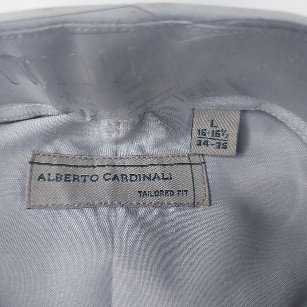 ALBERTO CARDINALI  tailore fit size large Long sleeves, color gray - Picture 2 of 9